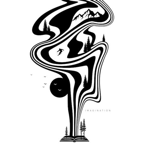 Premium Photo | Abstract wave concept black and white illustration ...