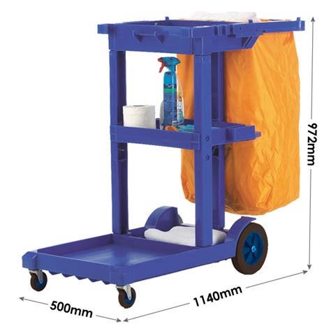 Hi Y Hi Y Janitorial Cleaning Trolley Load Capacity Kg Plastor