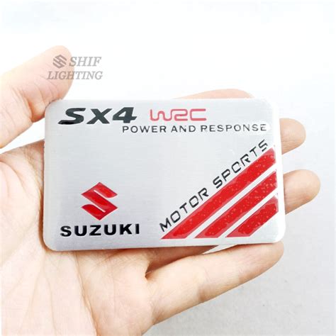 X Aluminum Suzuki Motorsports Logo Car Auto Decorative Emblem Badge