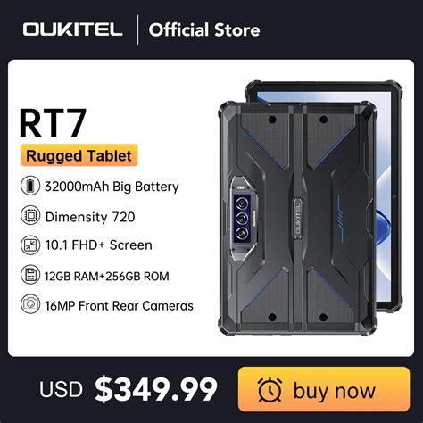 Oukitel RT7 TITAN 5G Rugged Tablet 10 1 FHD 32000mAh 24GB 256GB Android