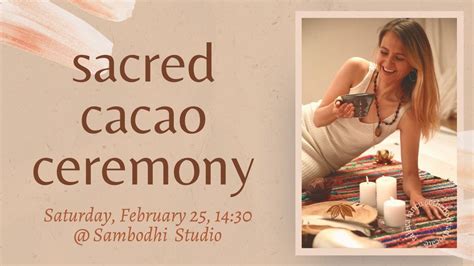 Sacred Cacao Ceremony Sambodhi Studio Yoga Meditation Massage