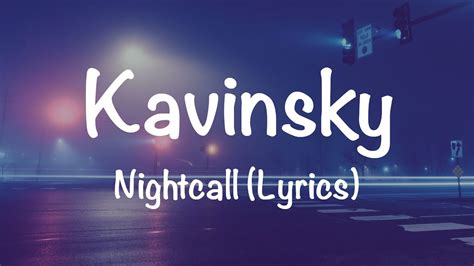 Kavinsky Nightcall Lyrics Youtube