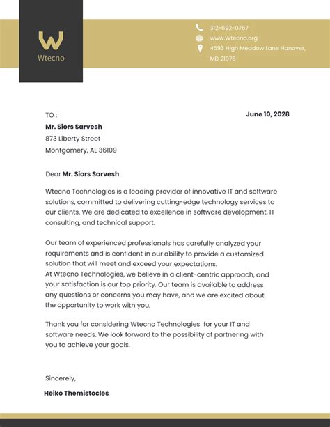 Black Gold Minimalist It And Software Letterhead Venngage