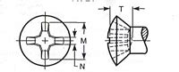 Type I Cross Recessed Oval Countersunk Trim Head Tapping Screws On