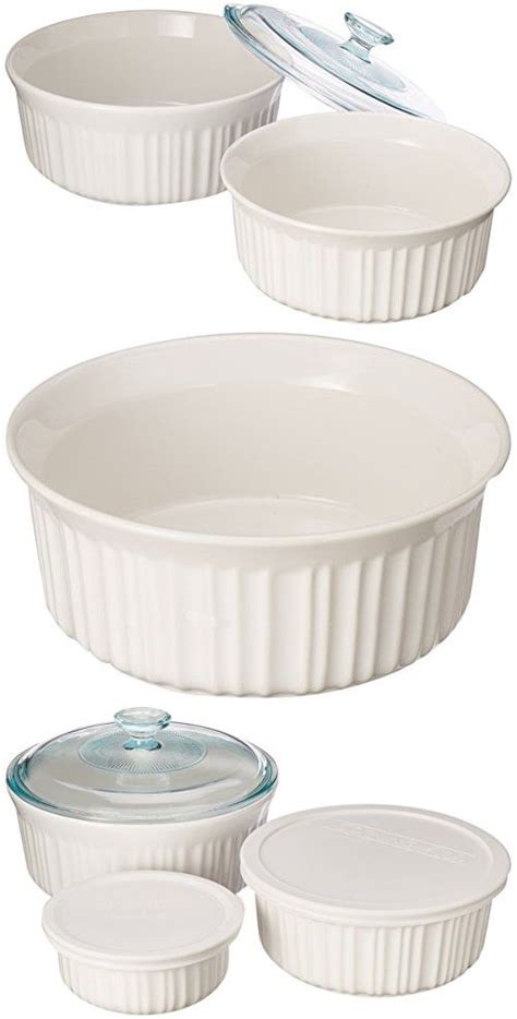 Corningware French White 6 Piece Bakeware Set Bakeware Set