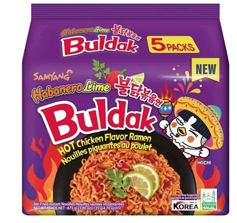 Samyang Buldak Hot Chicken Ramen Habanero Lime Flavour 675g Pack Of 5