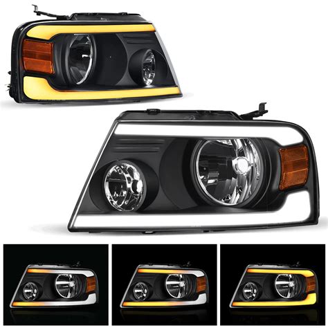 Buy Autosaver88 Switchback Led Tube Headlights Assembly Compatible With 2004 2005 2006 2007 2008