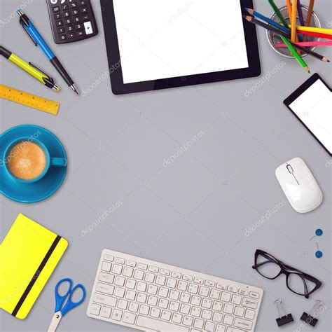 Office desk mock up template Stock Photo by ©maglara 63259105