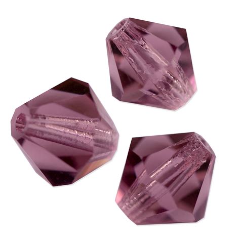 Preciosa Crystal Bicone Bead Mm Light Amethyst Pcs