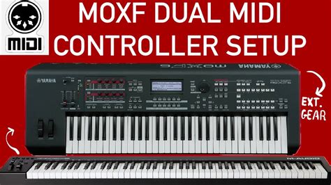 Moxf Midi Programming Configuring A Dual Midi Controller Setup Youtube