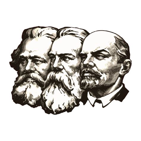 Marx Engels And Lenin Sticker By Beltschazar Pixels