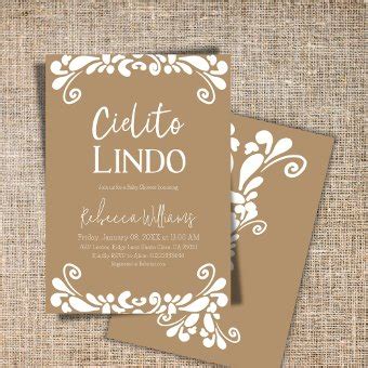 Cielito Lindo Talavera Mexican Fiesta Baby Shower Invitation Zazzle