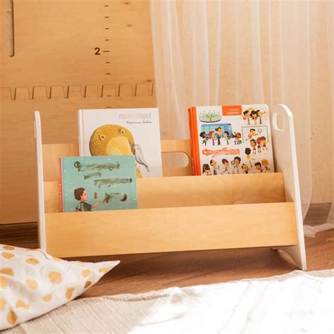 Daycare Library Bookcase Furniture Nursery Book Shelf Kids Wooden