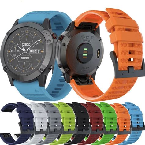 Jual Tali Strap Jam Silikon Rubber Garmin Watch Fenix 5x 5x Plus 6x 6x