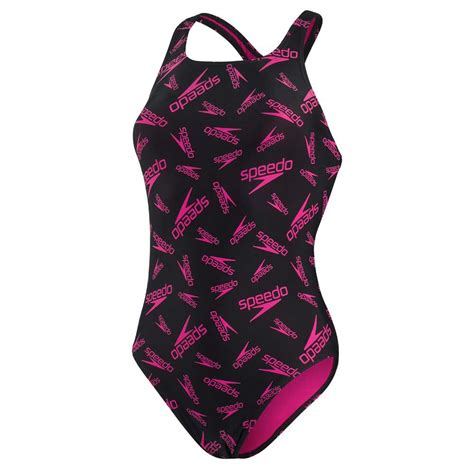 Speedo Boom Logo Allover Medalist Swimsuit Multicolor Swiminn