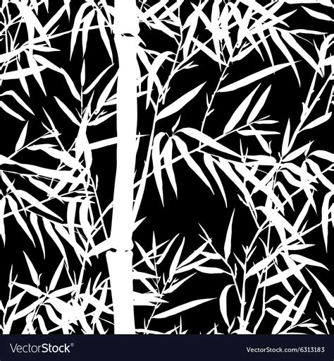 Bamboo Leaf Background Floral Seamless Texture Vector Image