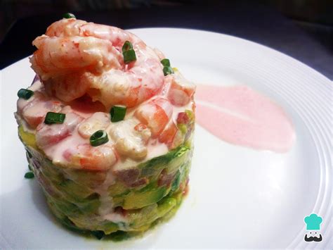 Tartar De Aguacate Y Langostinos F Cil