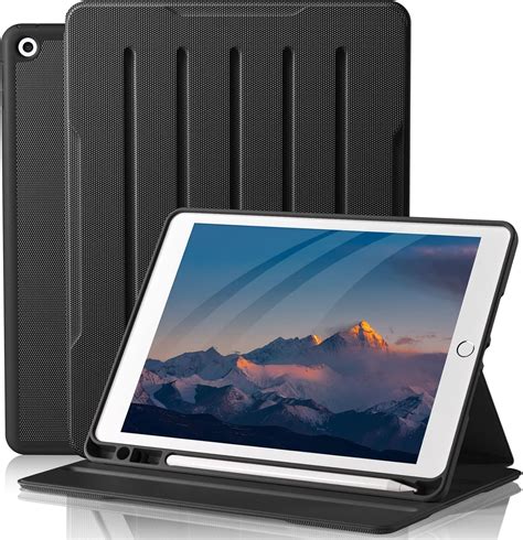 Vobafe Hülle für iPad 9 8 7 Generation iPad 10 2 Hülle PU Leder