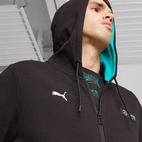 Толстовка Mercedes AMG PETRONAS Mens Motorsport Hooded Sweatshirt