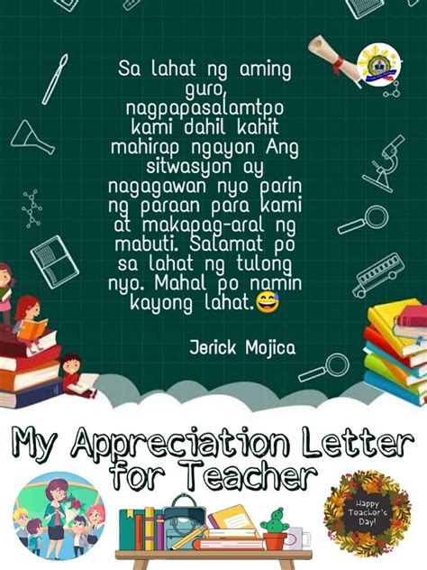 This Weeks Activity Is My Appreciation Letter For Teacher Happy