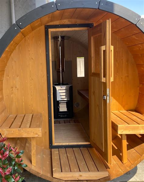 Sauna Fass Mit Terrasse Mobile Gartenspa