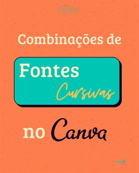 Boa tarde Creators Fiz 4 combinações incríveis de fontes cursivas no