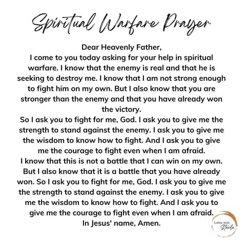 Powerful Warfare Prayer Points Free Pdf Coffee With Starla