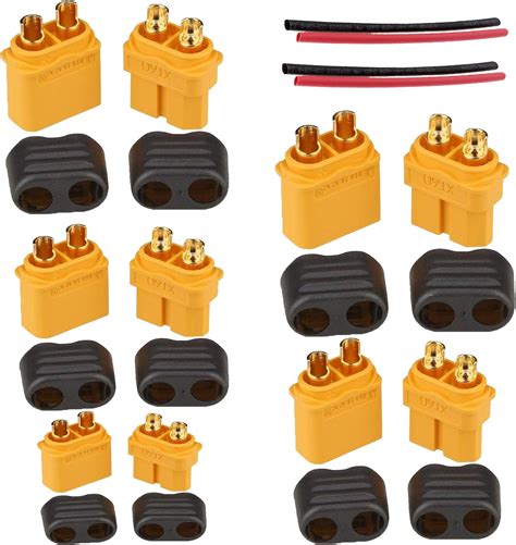 Amazon Yiqigou 5 Pairs No Wire Amass XT60 XT60H Plug Male Female