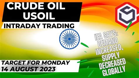 Crude Oil Prediction For Today Monday August With Target