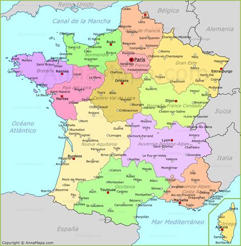 Mapa De Francia Guao