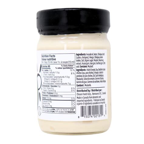 Chosen Foods Classic Vegan Mayonnaise At Natura Market