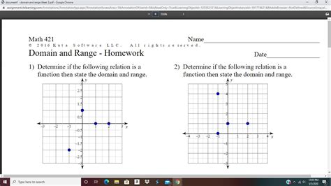 Domain And Range Worksheet Kuta Function Worksheets