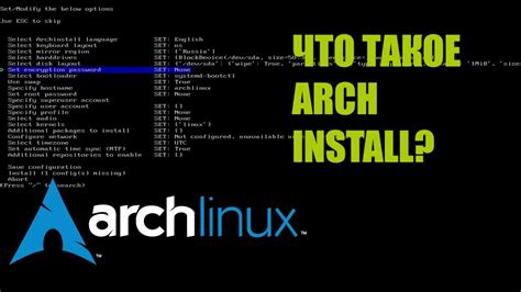 Arch Linux Archinstall Youtube