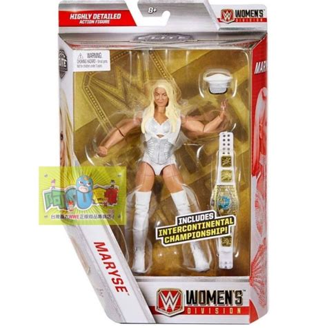 阿Su倉庫WWE摔角 Maryse Exclusive Elite Figure 女神限定精華版人偶附洲際冠軍腰帶 Yahoo奇摩拍賣