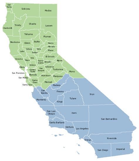 Southern California Counties Map