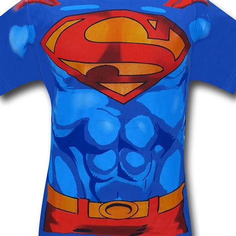 Superman Muscle Royal Blue Adult T Shirt