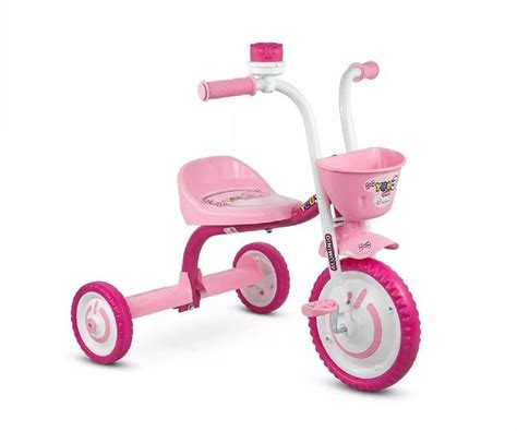 Triciclo Infantil You Girl Rosa Nathor Brinquedos Na Bmtoys