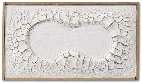 Alberto Burri 1915 1995 BIANCO CRETTO SIGNED ON REVERSE ACROVINYL ON