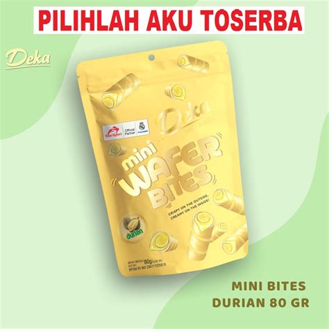 Jual Deka Mini Wafer Bites Rasa Durian Gr Harga Per Pouch