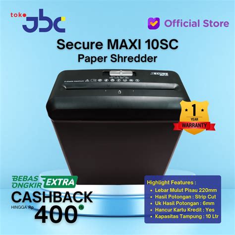 Jual Secure Maxi Sc Paper Shredder Mesin Penghancur Kertas Sc