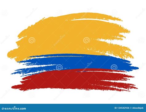 Vector La Bandera De Colombia Ejemplo De La Bandera De Colombia