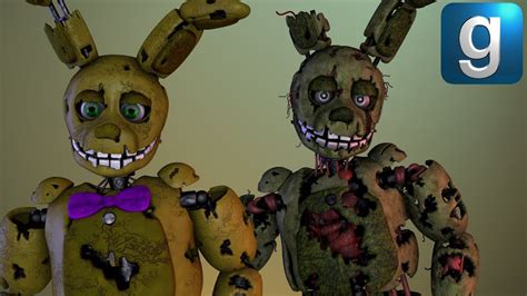 Gmod FNAF Review Brand New Springtrap V6 And Withered Spring Bonnie