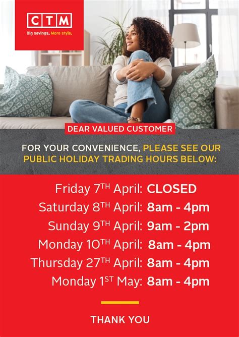 Easter Trading Hours Ctm