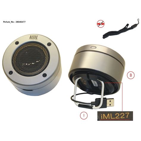 Altec Iml Orbit Usb Speaker Grey