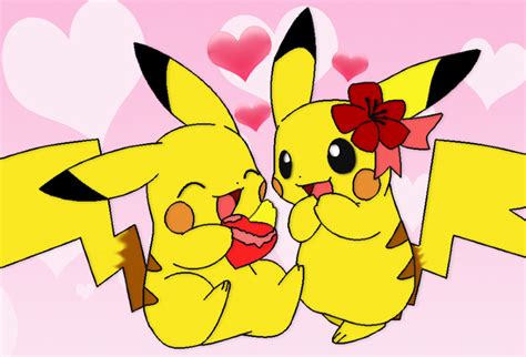 Two Pikachu In Love Pikachu Drawing Cute Pokemon Wallpaper Pikachu Art Images And Photos Finder