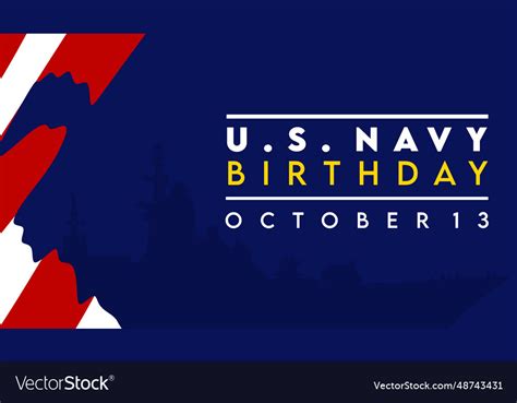 Happy United States Navy Birthday Royalty Free Vector Image