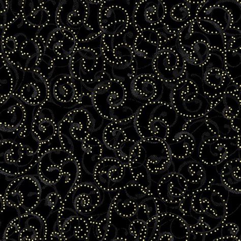 Hoffman Metallic Joyful Traditionsholiday Wishes 7773 Black Jordan Fabrics