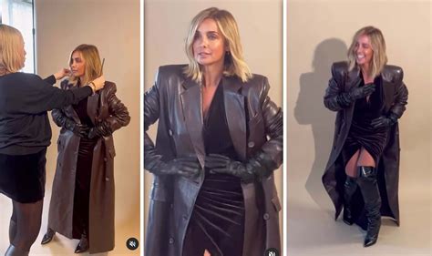 Louise Redknapp 48 Puts On A Leggy Display In Leather Boots As She Shares Bts Footage