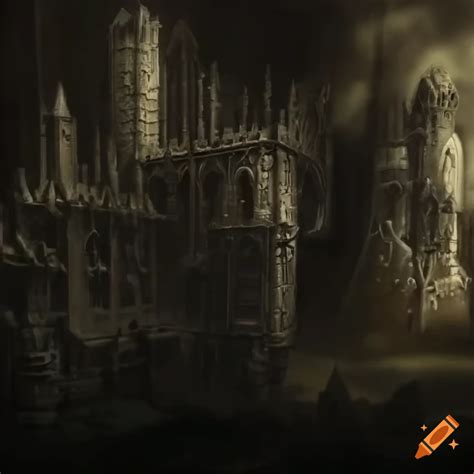 Image Of A Gothic Hive City In Warhammer 40k On Craiyon