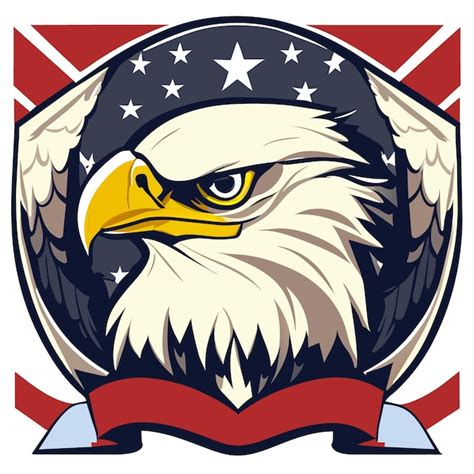 Premium Vector Bald Eagle American Freedom Emblem